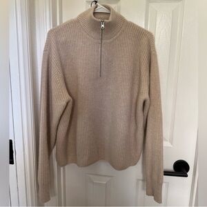 Jenni Kayne cashmere half-zip sweater
